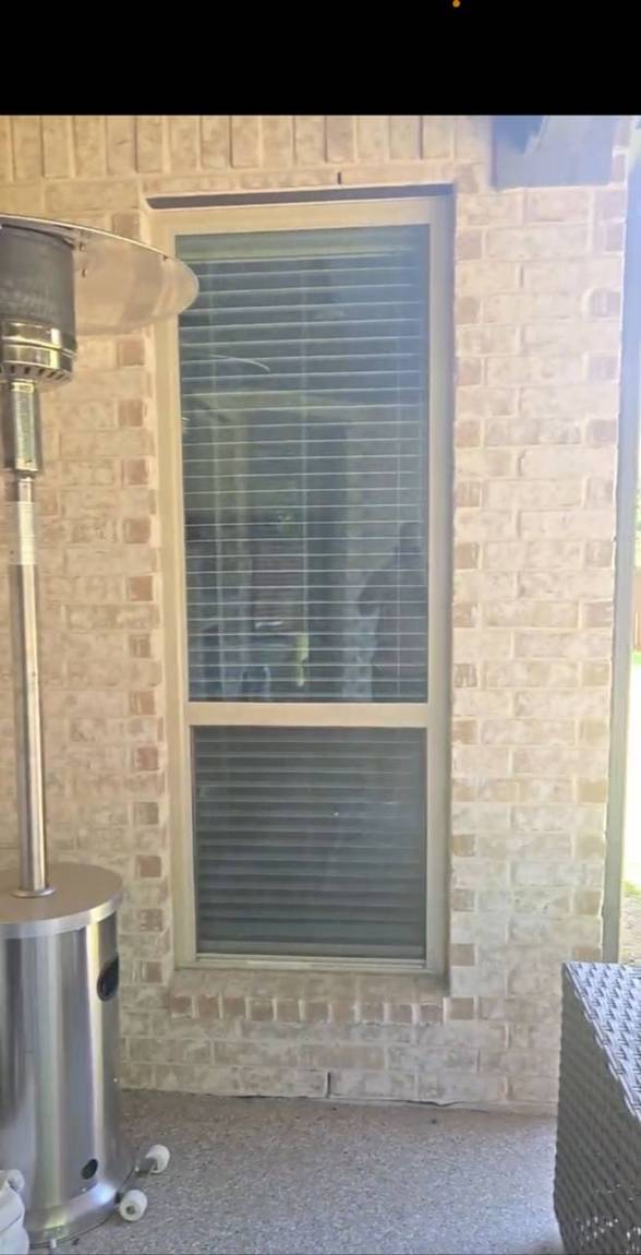 Original window in the brick wall